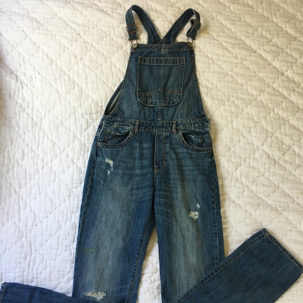 Girls XXL denim GAP overalls
